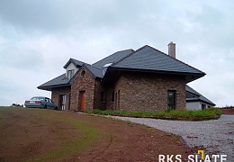 Фасадный сланец RKS SLATE Graphite Natural 400х200 мм