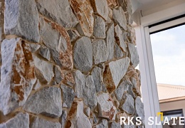Облицовочный камень RKS SLATE Cloudy Grey Quartz Loose