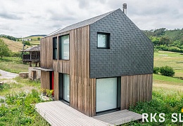 Фасадный сланец RKS SLATE Graphite Natural 400х200 мм