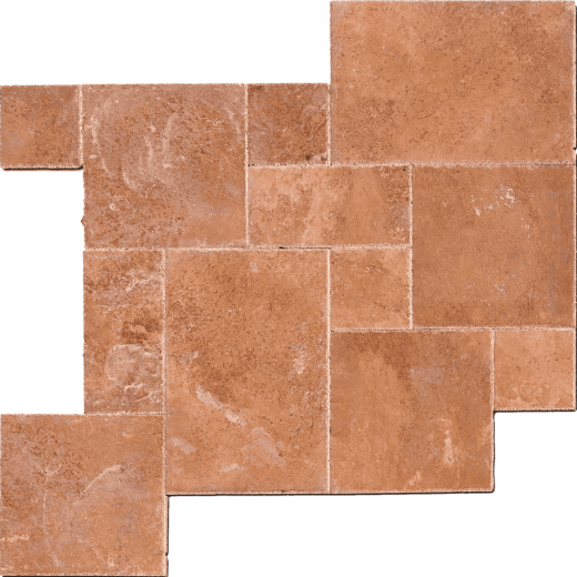 Натуральная плитка из травертина Noce French Pattern для внутренней и внешней отделки — RKS SLATE 