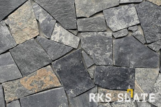 Облицовочный камень для фасада RKS SLATE Chittor Black Limestone Loose