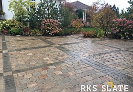 Гранитная брусчатка RKS Slate Vermont, галтованная 200х200 мм
