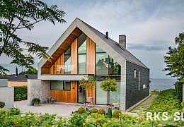 Фасадный сланец RKS SLATE Graphite Natural 400х200 мм