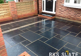 Плитка из известняка Belgian Black 600x300 мм