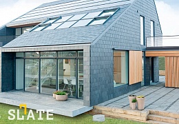 Фасадный сланец RKS SLATE Graphite Natural 400х200 мм
