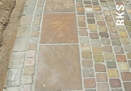 Брусчатка RKS Slate Belgian Multi 100х100 мм