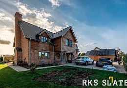 Фасадный сланец RKS SLATE Graphite Natural 400х200 мм
