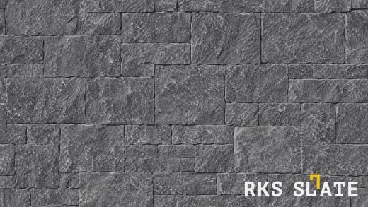 Облицовочный камень RKS SLATE Midnight Black Castle