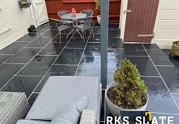Плитка из известняка Belgian Black 600x300 мм