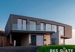 Фасадный сланец RKS SLATE Graphite Natural 400х200 мм