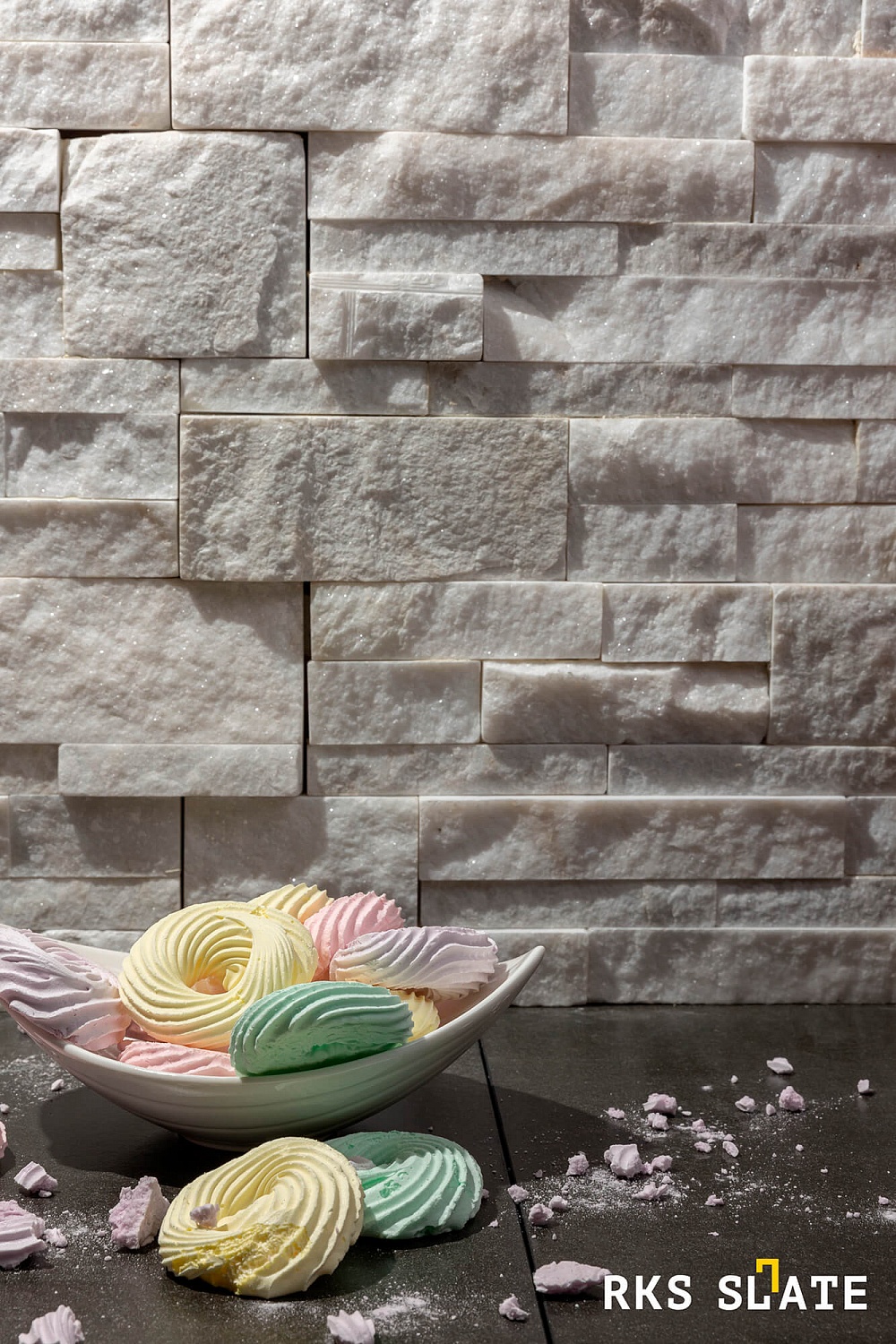 3D панели RKS SLATE Кварцит White Quartz Modern