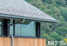Фасадный сланец RKS SLATE Graphite Natural 400х200 мм