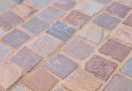 Брусчатка RKS Slate Belgian Multi 100х100 мм