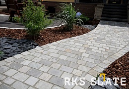 Брусчатка RKS Slate Belgian Grey 100х100 мм