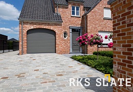 Брусчатка RKS Slate Belgian Grey 100х100 мм
