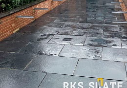Плитка из известняка Belgian Black 600x300 мм