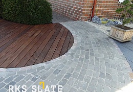 Брусчатка RKS Slate Belgian Grey 100х100 мм