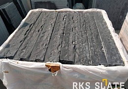 Бордюр (поребрик) из камня, Belgian Black, колотый, 80х1000 мм