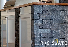 Облицовочный камень RKS SLATE Midnight Black Castle